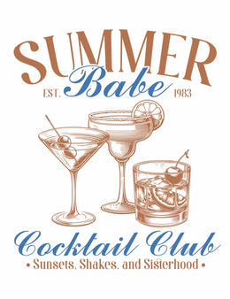 Cocktail Club - Summer Cocktails – Bügelbild
