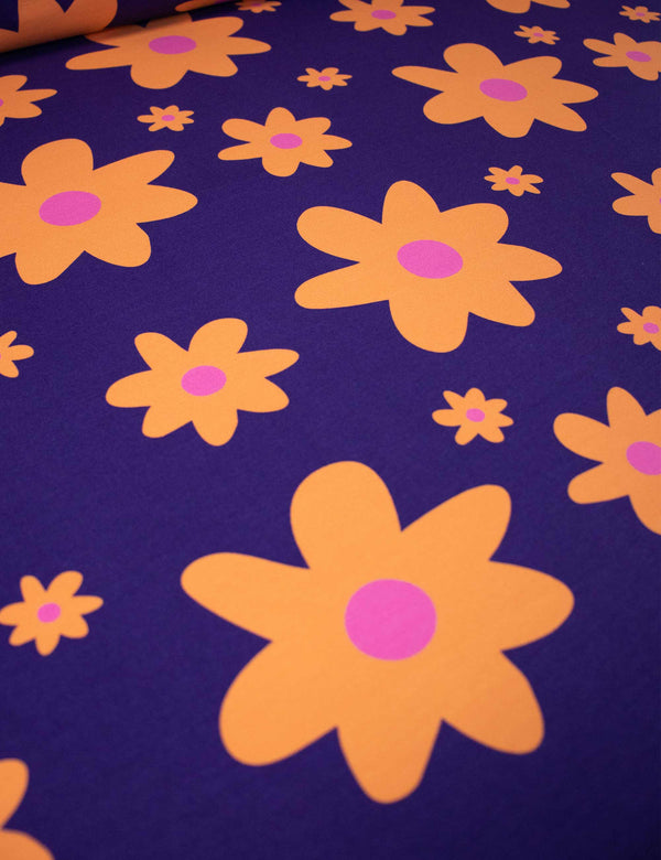 Color Clash Midnight Plum | French Terry | 170 cm breit