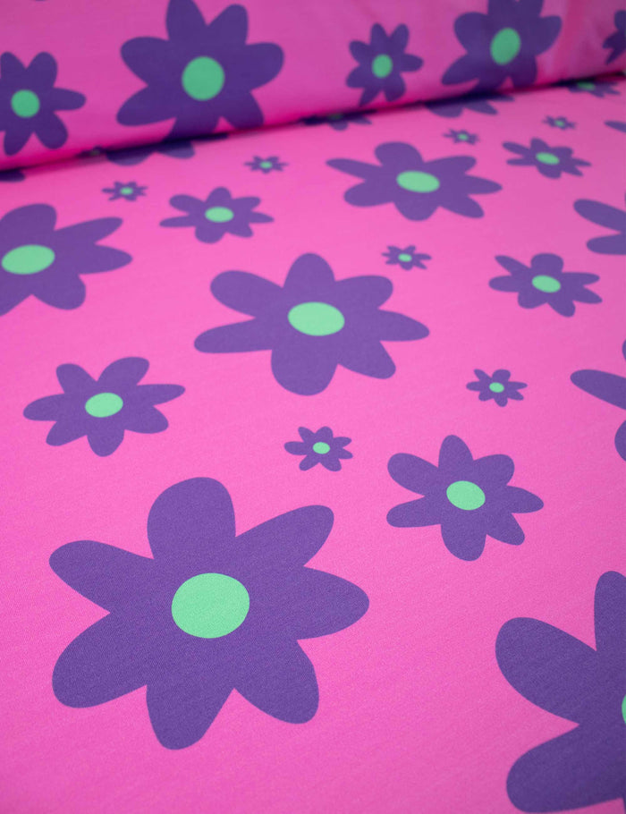 Color Clash Pink Punch | French Terry | 170 cm breit