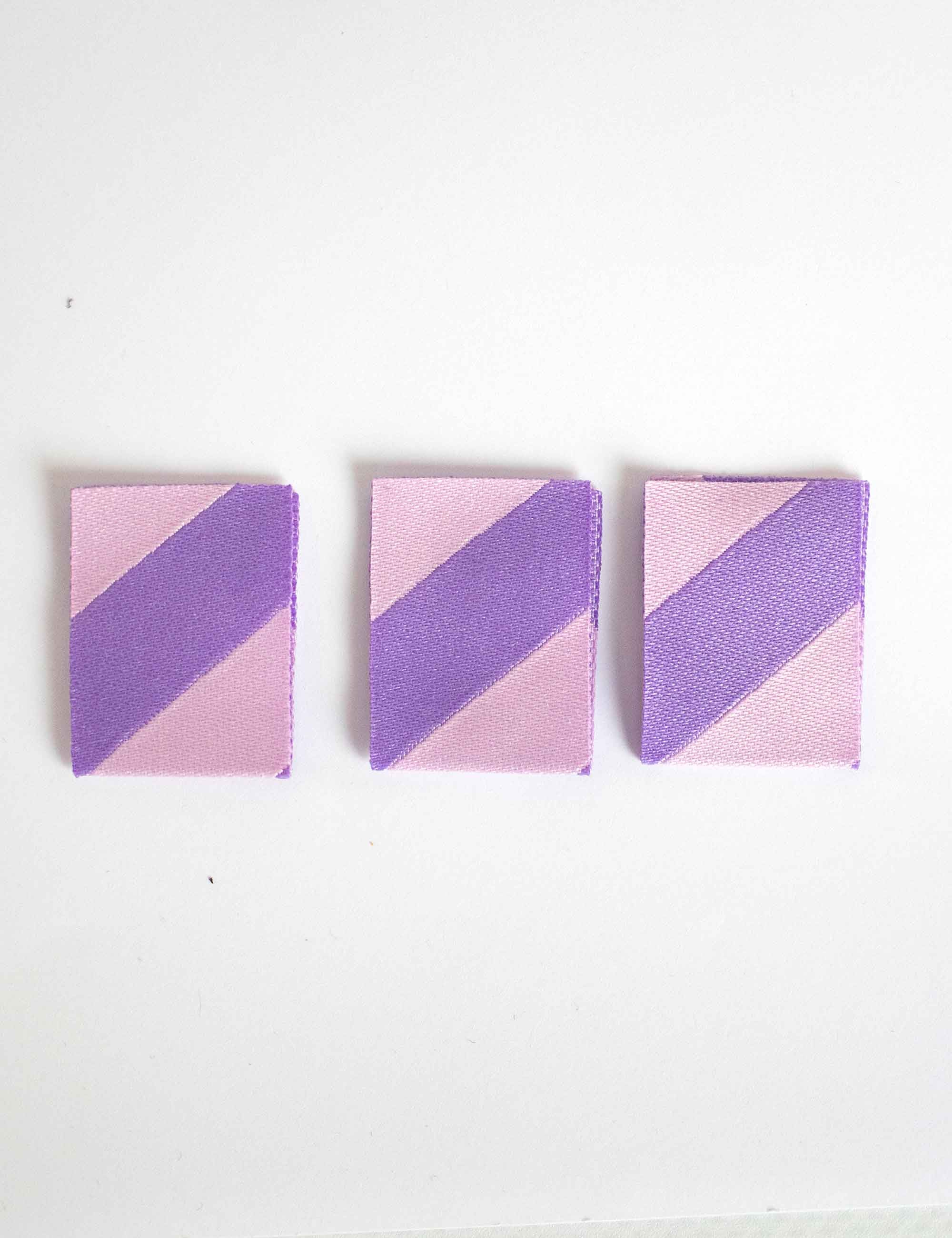 Color Pop - Rosa & Lila | Gewebtes Nähetikett