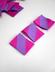 Color Pop - Rosa & Lila | Gewebtes Nähetikett