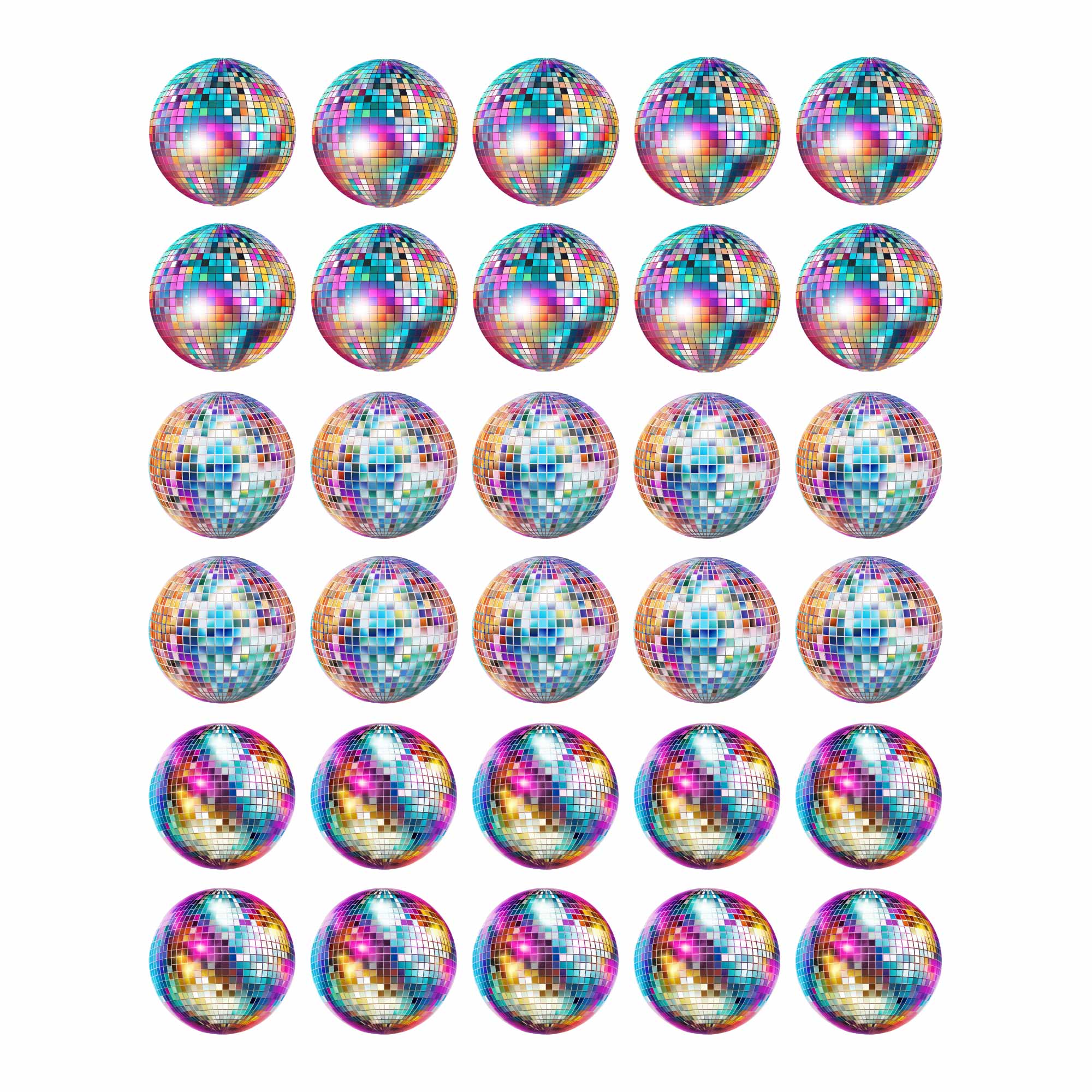 Discokugel-Mix | All-Over-Transferfolie