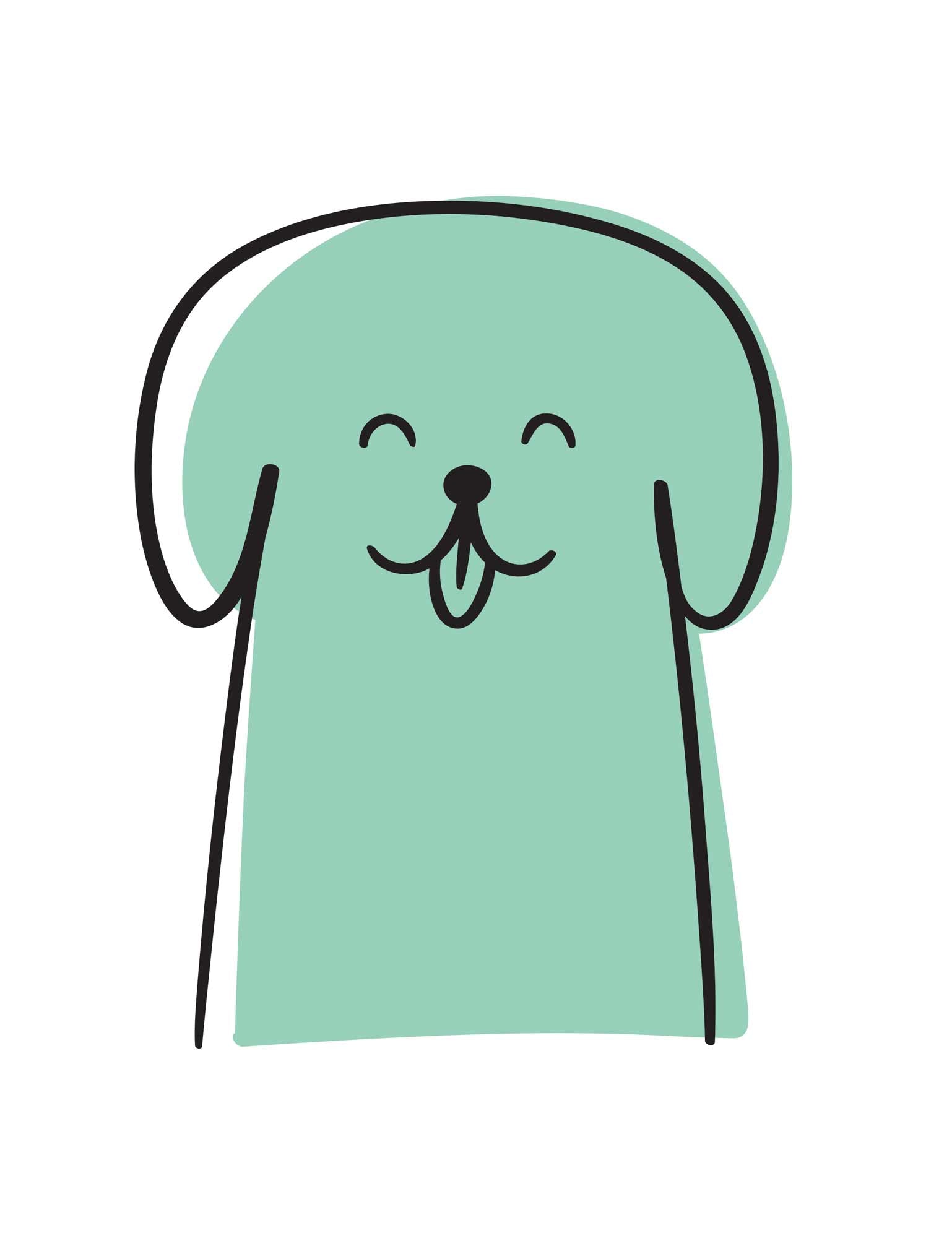 Dog Mint Vibe | Bügelbild