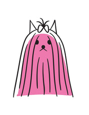 Hund Bubble Pink | Bügeltransfer