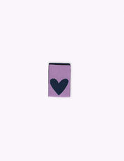 Double Heart Lilac | Gewebtes Nählabel