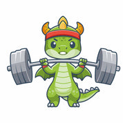 Dragon Weightlifting - Transfers für Jungenkleidung