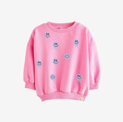 Drip Smileys Eisblau - Fabric Frenzy