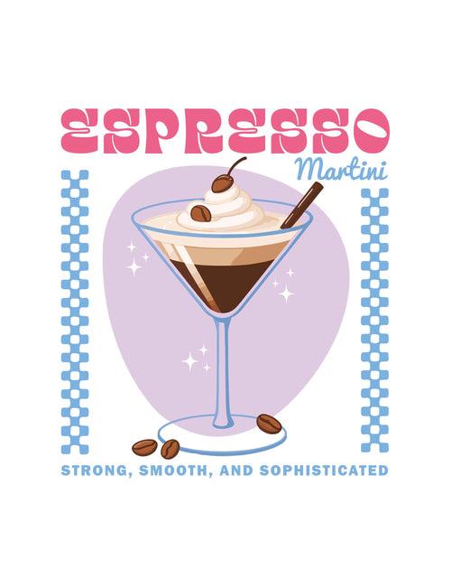 Espresso Martini – Cocktail Club | Aufbügelbares Motiv
