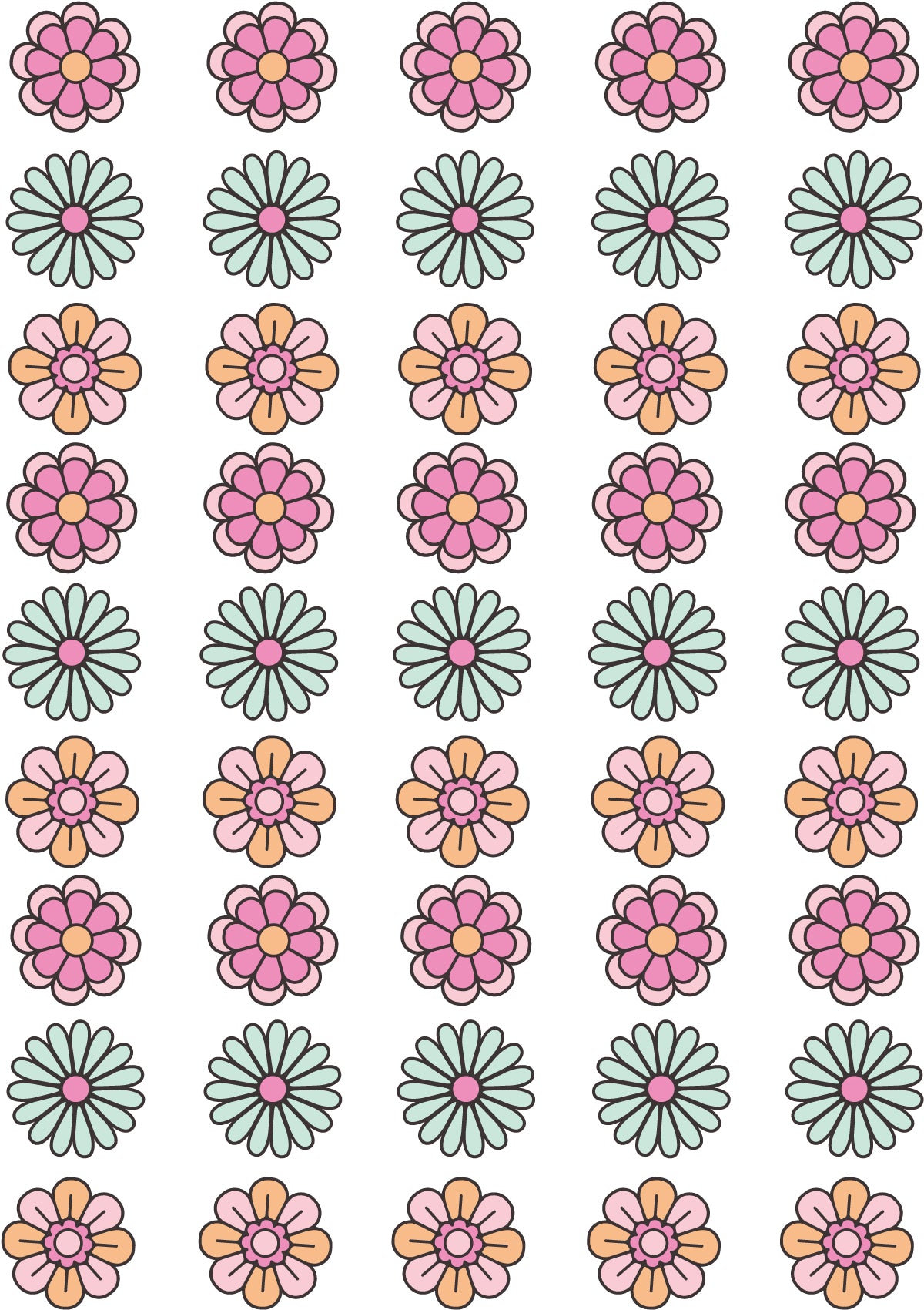 Western Flowers | All-over Transferfolie