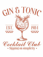 Gin Tonic – Sommercocktails – Kleidungstransfers