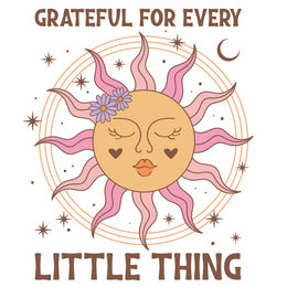 Grateful - Celestial – Bügelbild