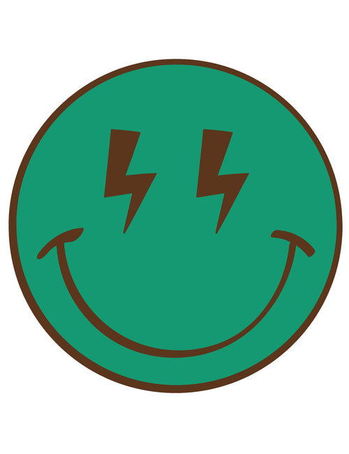 Smiley Green | Bügelbild