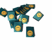 Smileys Green | Gewebtes Nähetikett