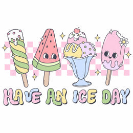 Have an ice day - Pink Summer – Bügelbild