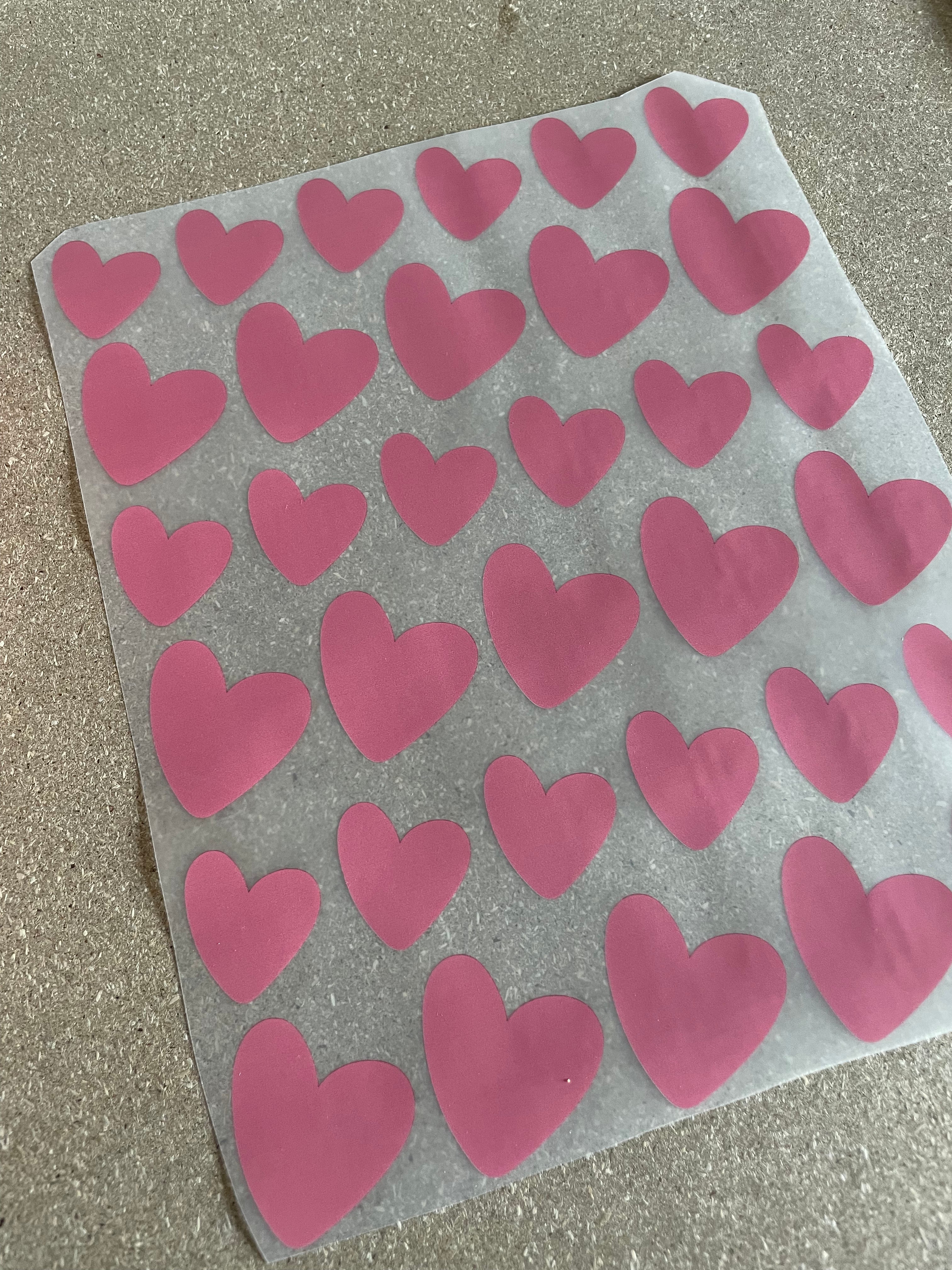 Peach Hearts | All-over Transferfolie