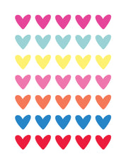 Hearts Rainbow | All-over-Transferfolie