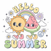Hello Summer - Pink Summer | Bügelbild