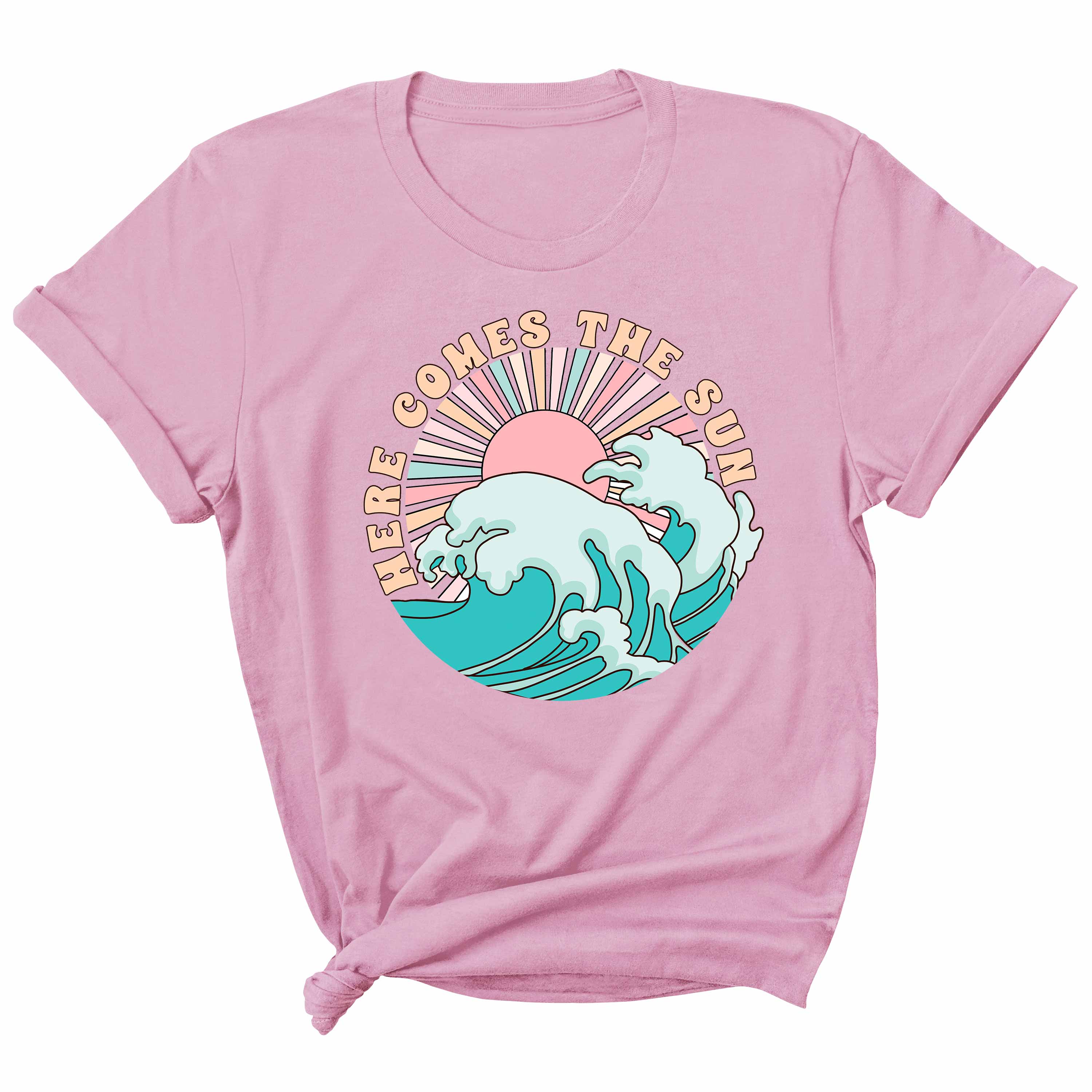 Here Comes The Sun – Pastellfarbener Sommer-Kleidungstransfer