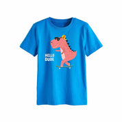 Hello Dude Red Dino | Bügelbilder