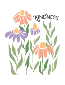 Kindness - Flower – Bügelbild