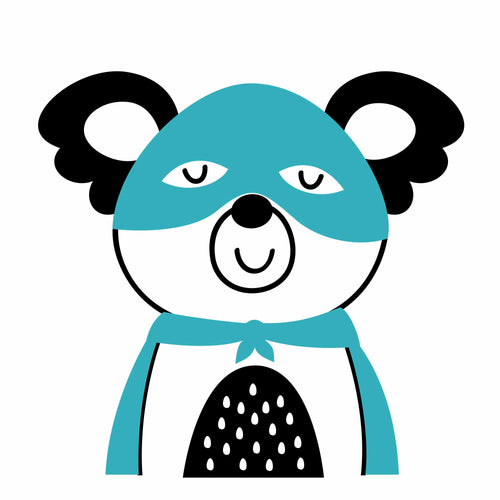 Koala – Superheld | Bügelbild
