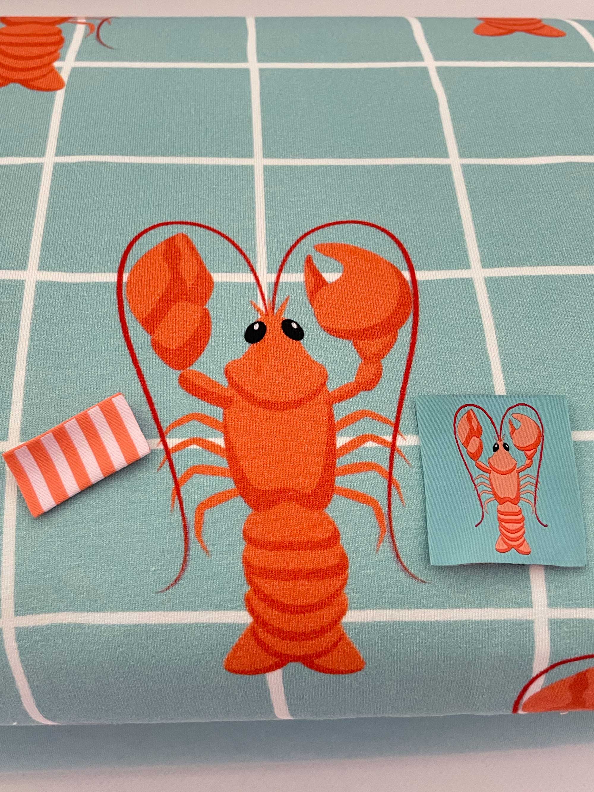 Lobster | Gewebtes Nähetikett