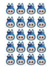 Labubu Bold Blue | Allover-Transferfolie