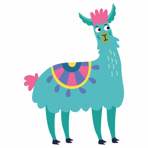 Lama 1 - Lustiges Lama | Bügelbild