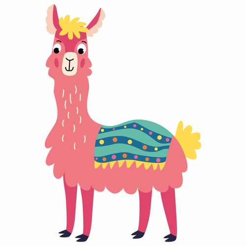 Lama 2 - Lustiges Lama | Bügelbild