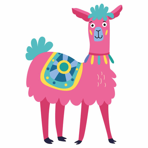 Lama 4 - Lustiges Lama | Bügelbild
