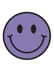 Lavendel-lila Smiley | Bügelbilder