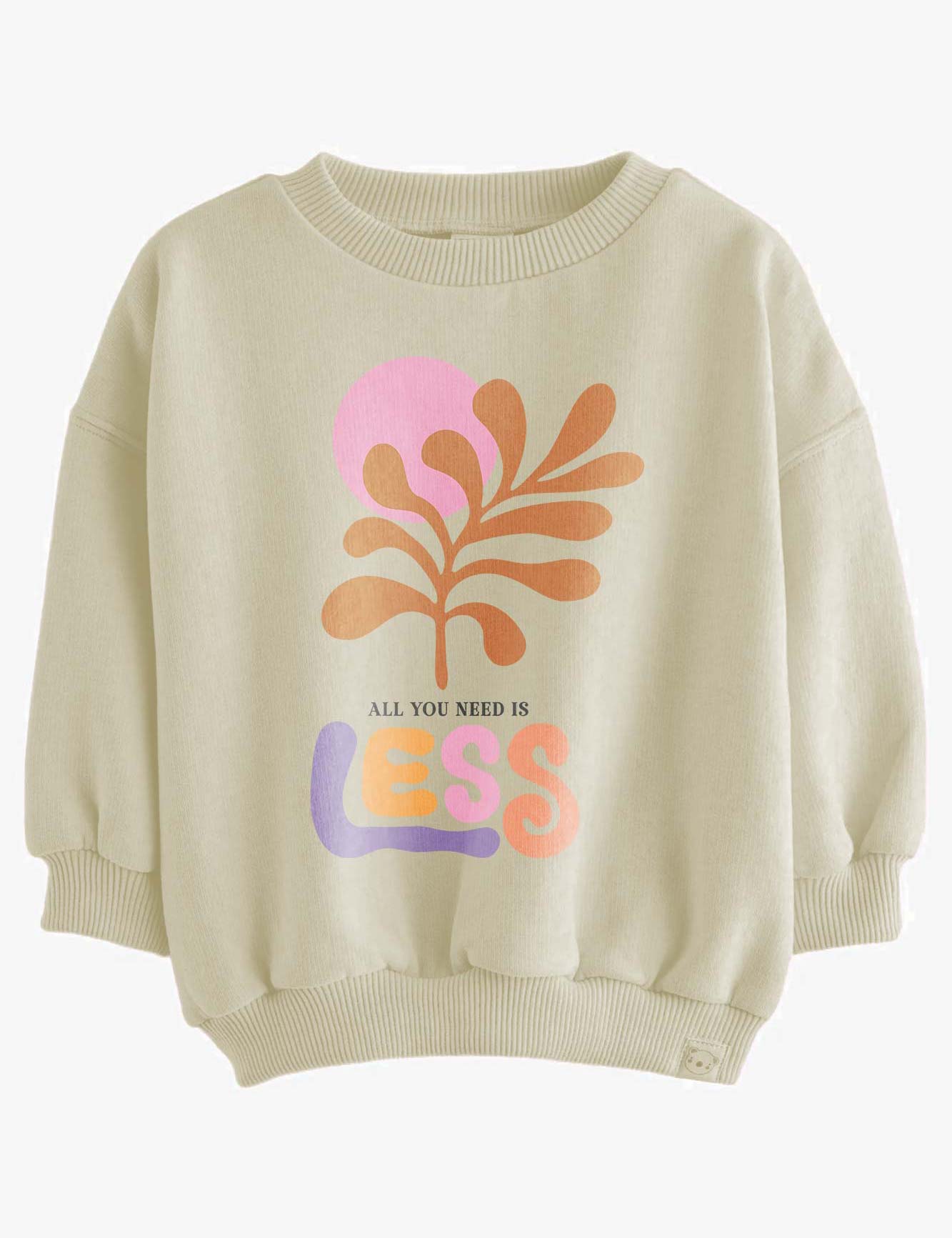 Less - Flower | Bügelbild