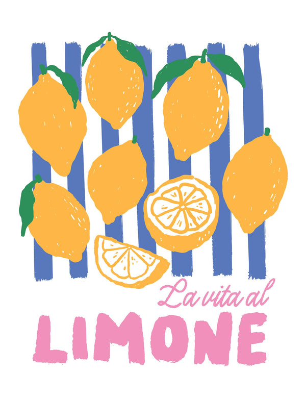 La vita al Limone - Hand Drawn – Bügelbild