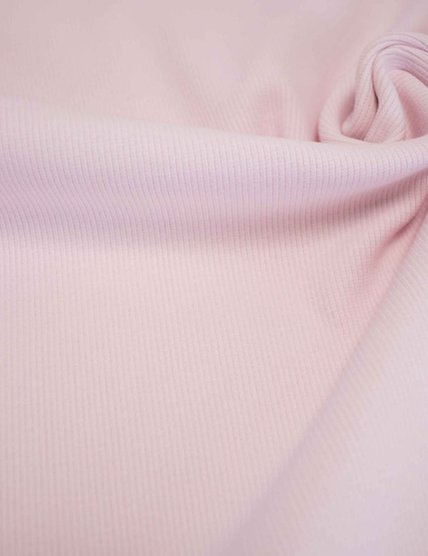 Marshmallow-Rosa | 2x1 Rippbündchen | 125 cm breit