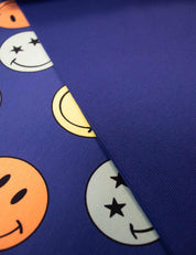 Mixed Moods Nashorn Blau | French Terry | 170 cm breit