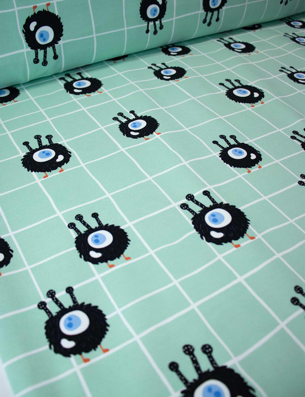 Monster Friends Mint Vibe | French Terry | 170 cm breit
