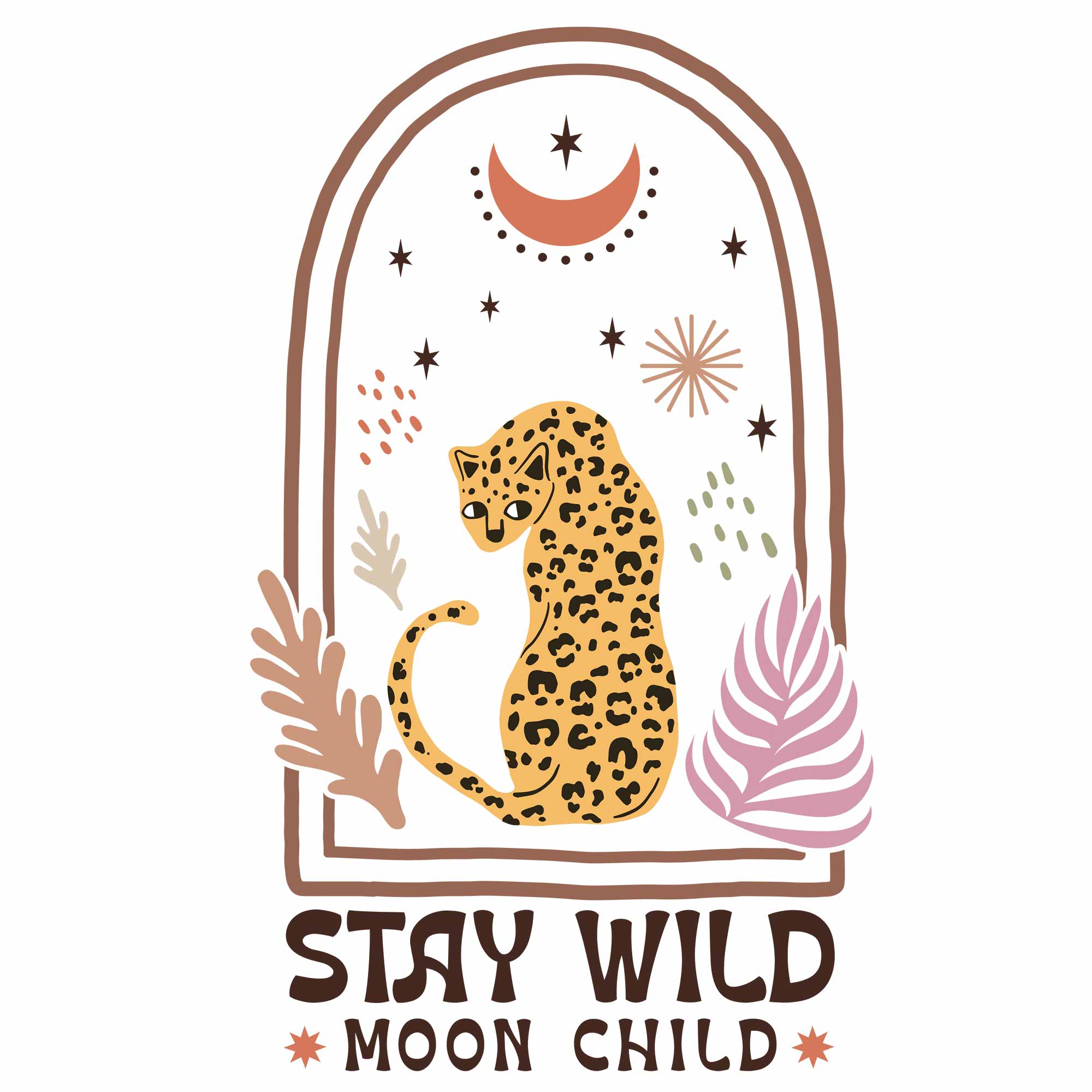 Moon Child - Boho Fall | Bügelbild