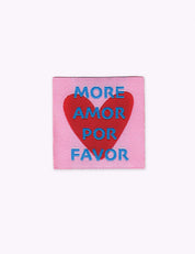 More Amor Por Favor | Gewebtes Nählabel