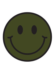 Moosgrüner Smiley | Bügelbilder