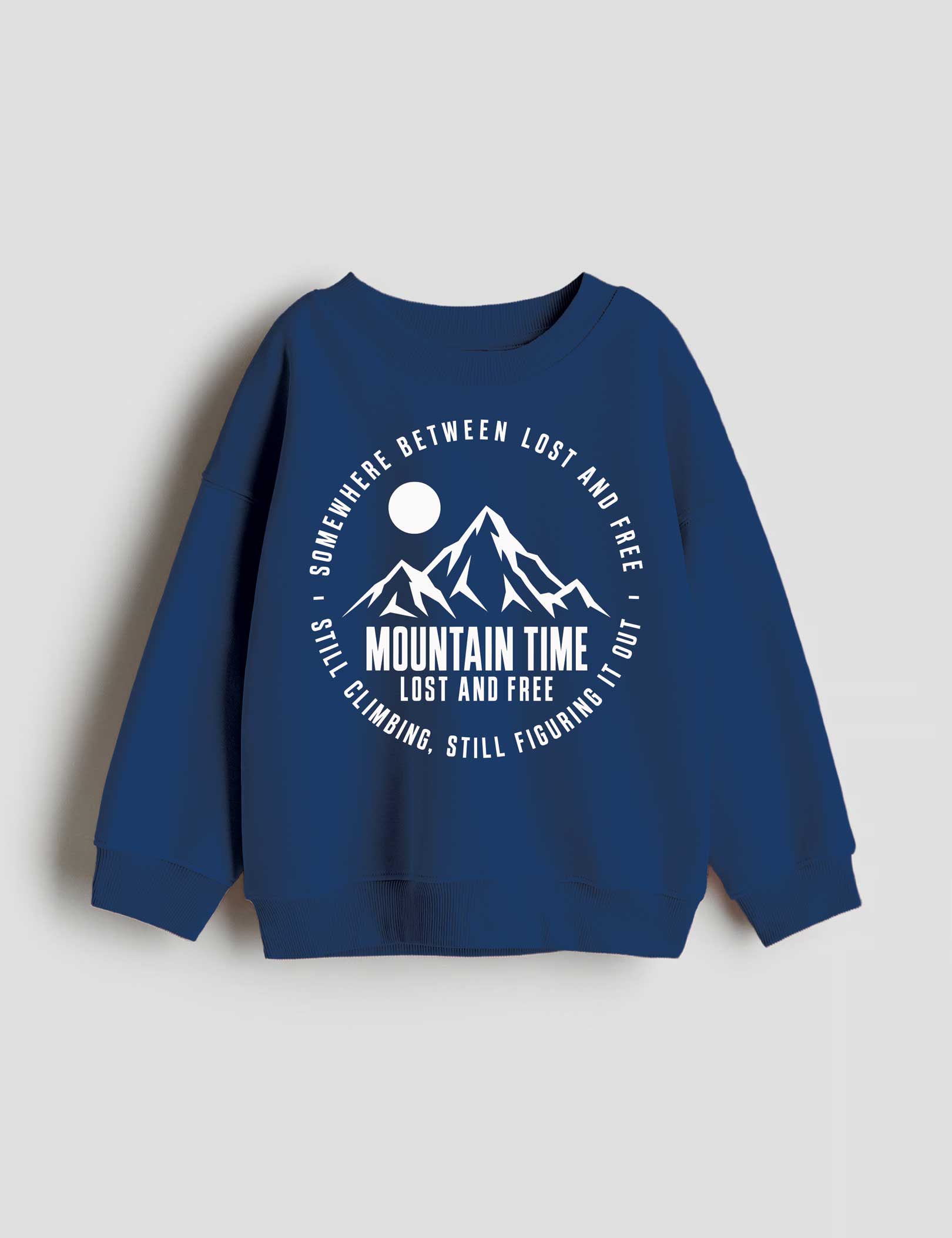 Mountain Time Summit strijktransfer op een trui – inspiratievoorbeeld