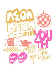 Neon Youth L - Urban Noise | Strijktransfer