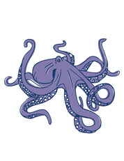 Inky Octopus | Bügelbild