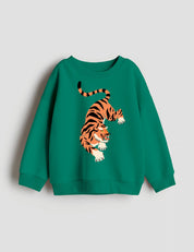 Orange Tiger Pounce – Karussell-Kampf | Bügelbild
