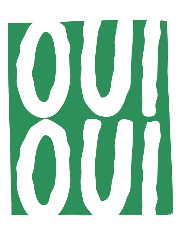 OUI OUI - Hand Drawn – Bügelbild