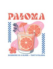 Paloma – Cocktail Club | Aufbügelbares Motiv