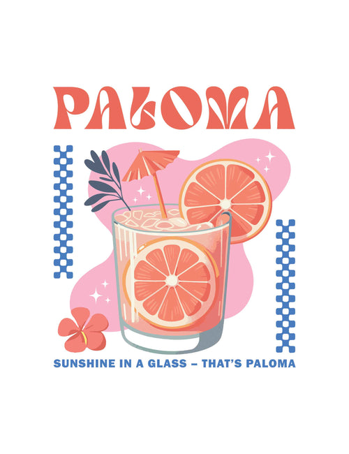 Paloma – Cocktail Club | Aufbügelbares Motiv