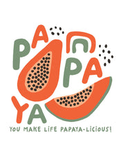 Papaya – Fruchtparade | Bügelbild