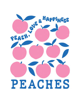 Peaches – Fruit Parade – Bügelbild