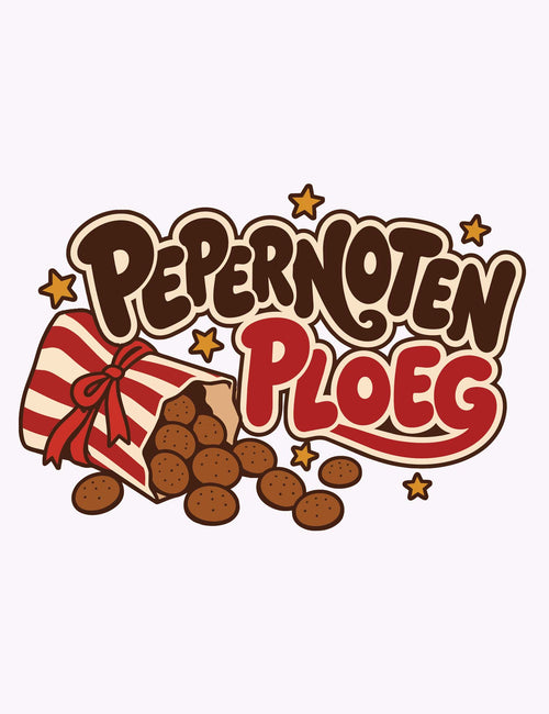 Pepernotenploeg – Strik | Sinterklaas Strijktransfer