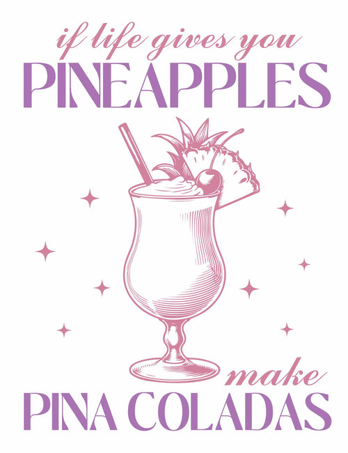 Pina Coladas - Sommer-Cocktails | Bügelbild